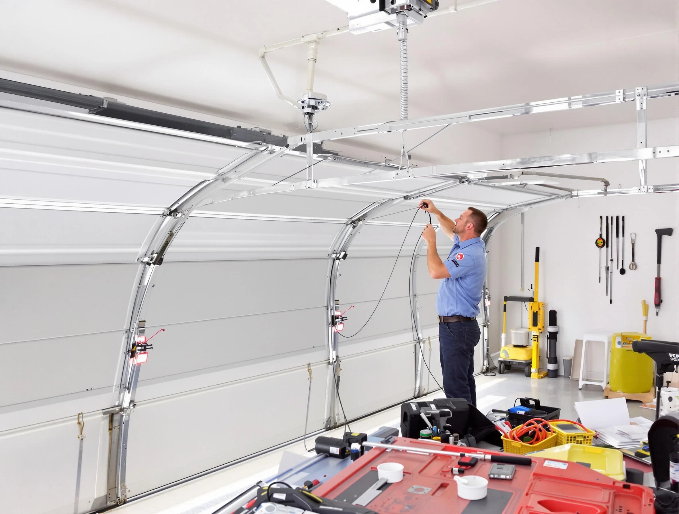 Garage door cable repair service by Smyrna Garage Door Repair in Smyrna