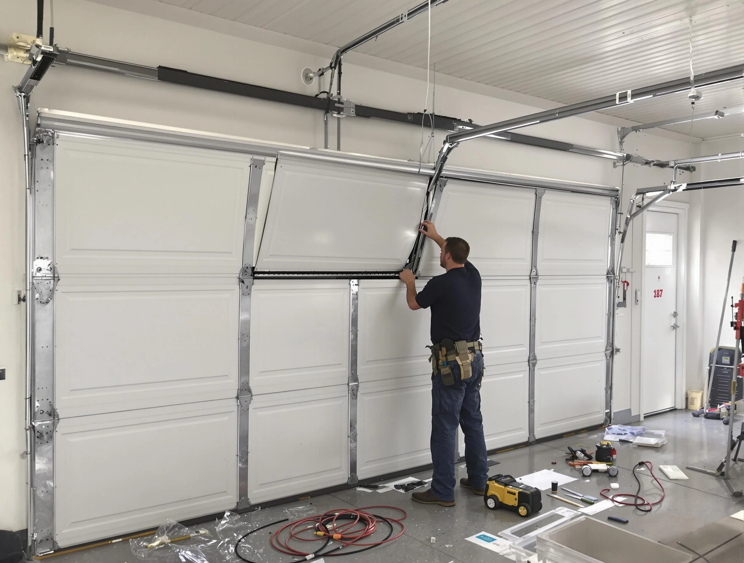 Garage Door Section Replacement in Smyrna