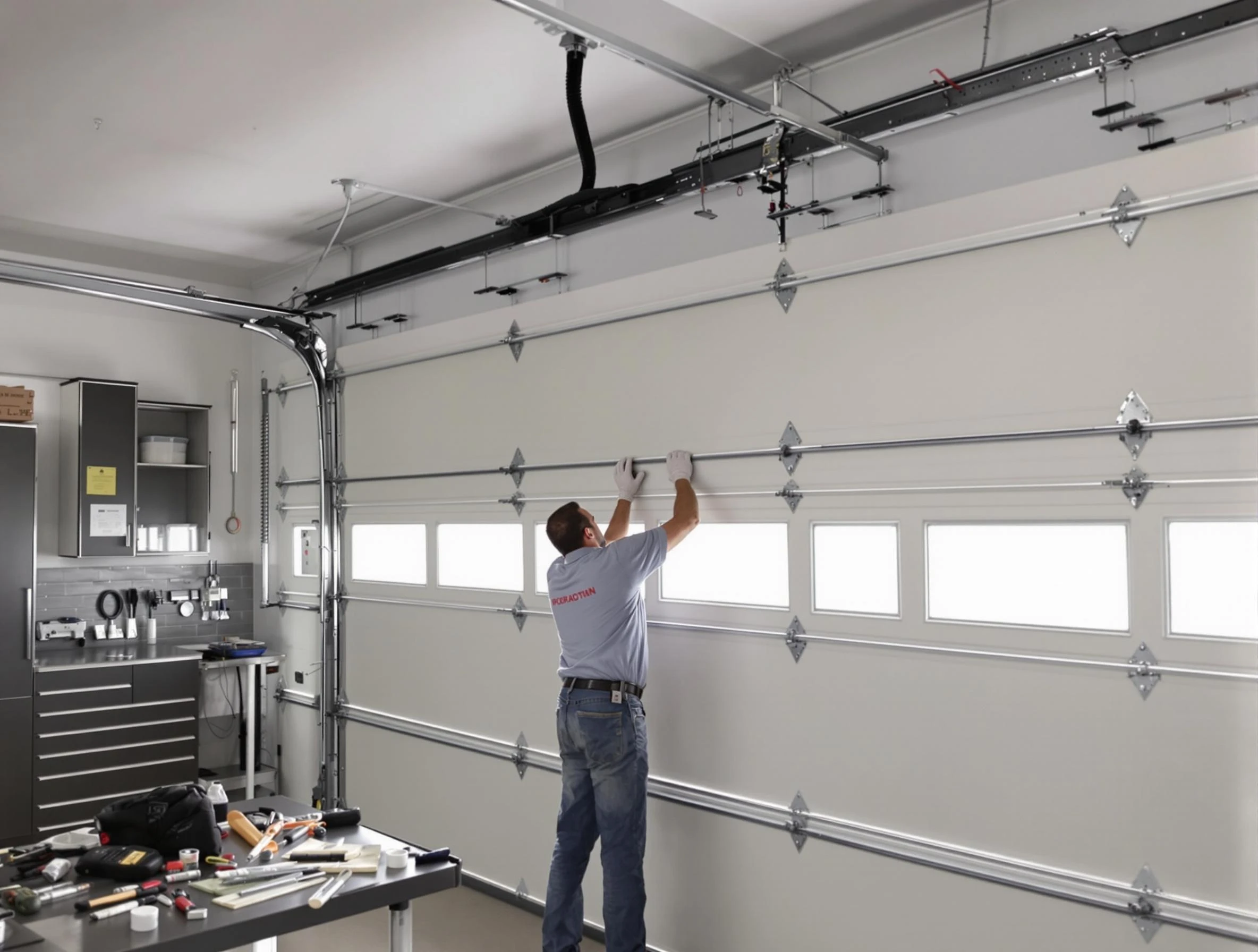 Garage Door Track Repair in Smyrna