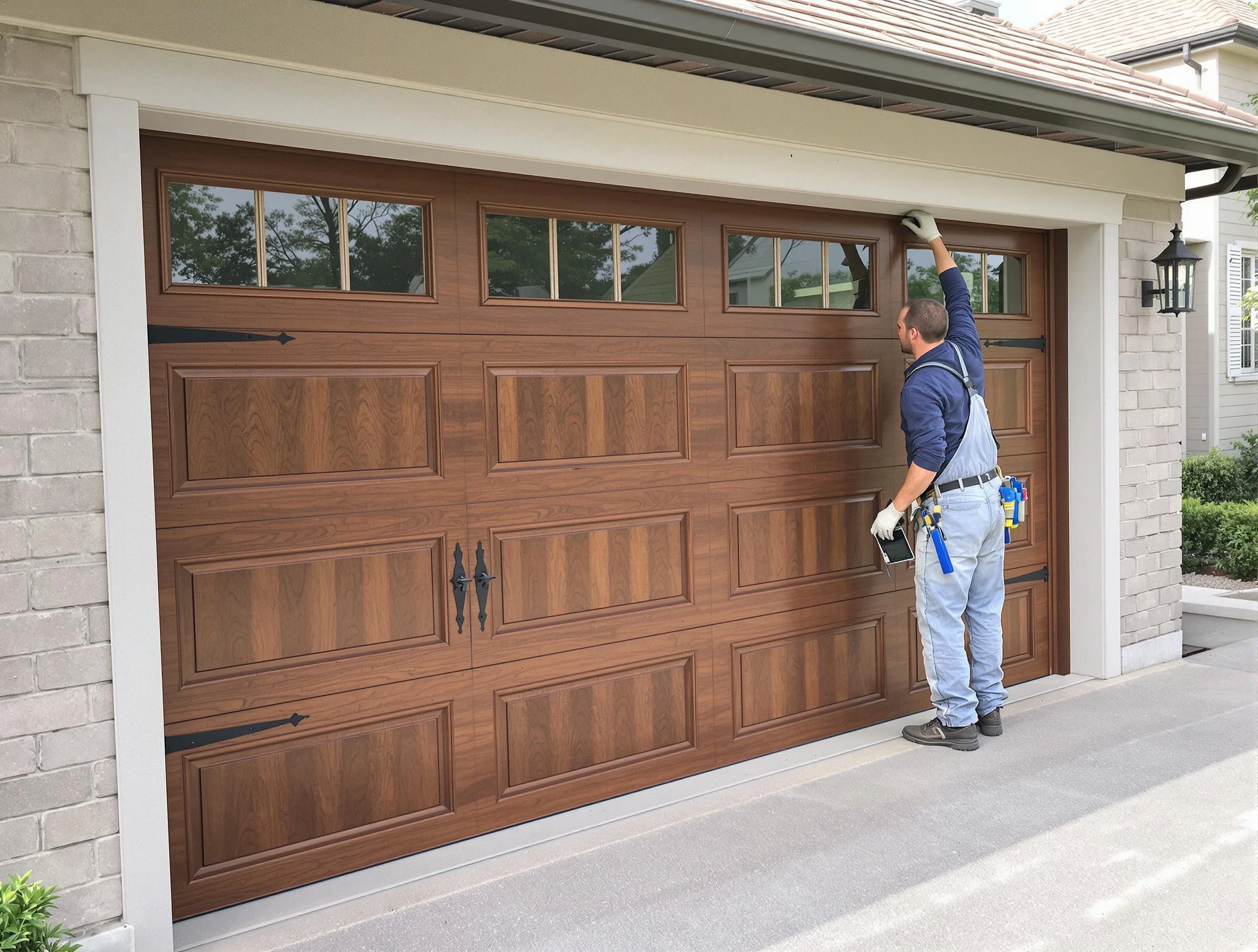 Custom garage door showcase by Smyrna Garage Door Repair in Smyrna